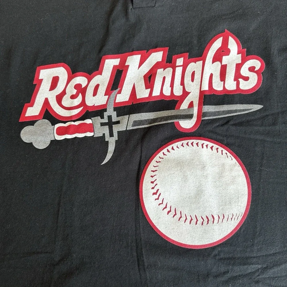 Vintage Cotton Deluxe Red Knights T-Shirt Single Stitch‎ Size XL - Picture 2 of 7